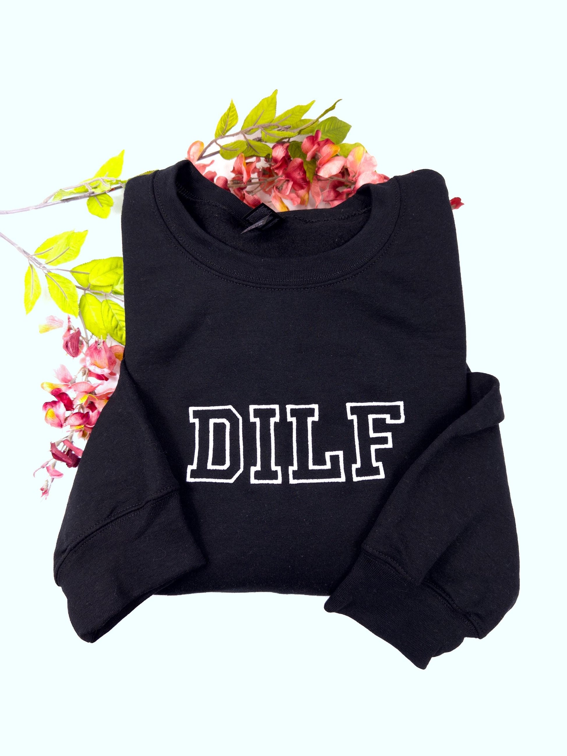 Milf Embroidered Crewneck- Milf Sweatshirt - Trendy Crewneck