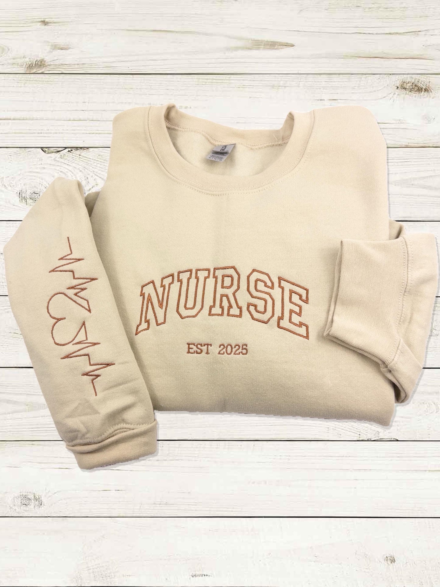 Custom Job, Work Embroidered SweatShirt - Hoodie - Gift For Nurse -Custom Nurse Student Gift , Teacher Gift -Job w Embroidered Sweatshirt