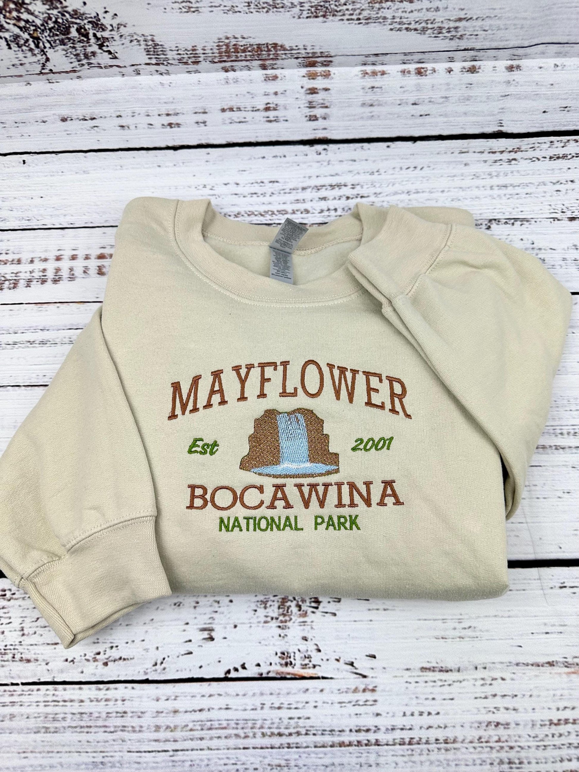 Embroidered Mayflower Bocawina National Park Sweatshirt & Hoodie - Belize Clothing