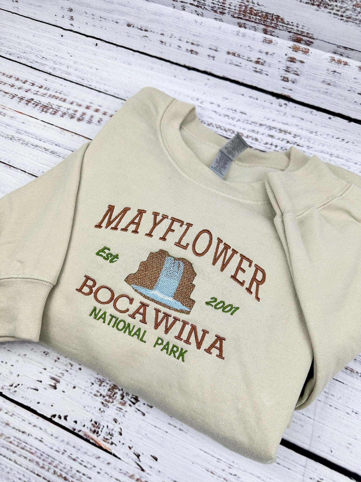 Embroidered Mayflower Bocawina National Park Sweatshirt & Hoodie - Belize Clothing