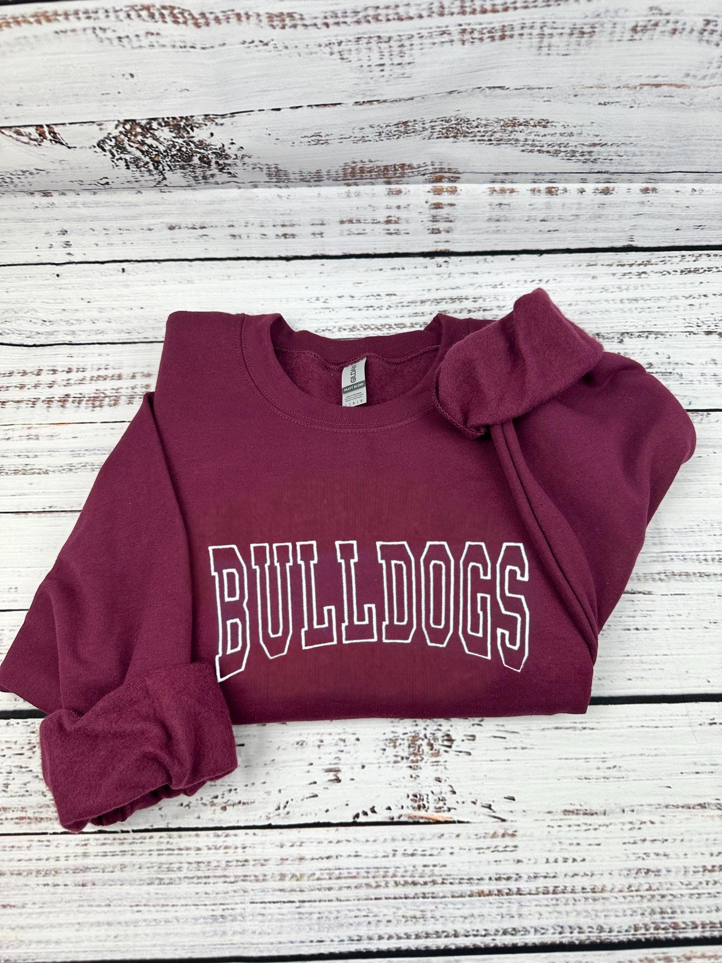 Custom Embroidered Team Sweatshirt/Hoodie, Mascot Sweatshirt, Embroidered Team Hoodie, Eagles, Bulldogs, Grizzlies, Tigers, Personalized