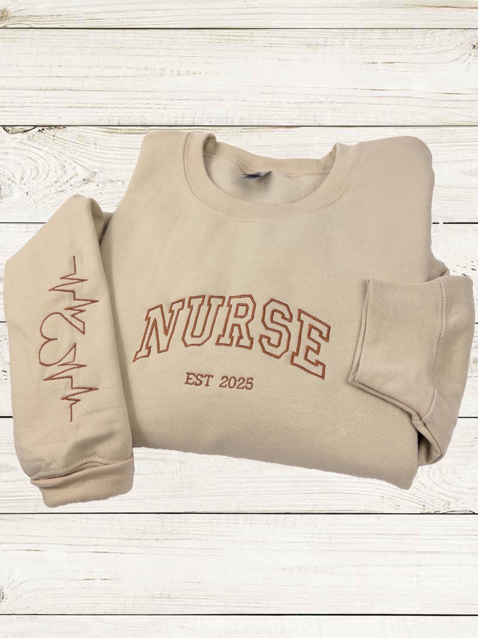 Custom Job, Work Embroidered SweatShirt - Hoodie - Gift For Nurse -Custom Nurse Student Gift , Teacher Gift -Job w Embroidered Sweatshirt