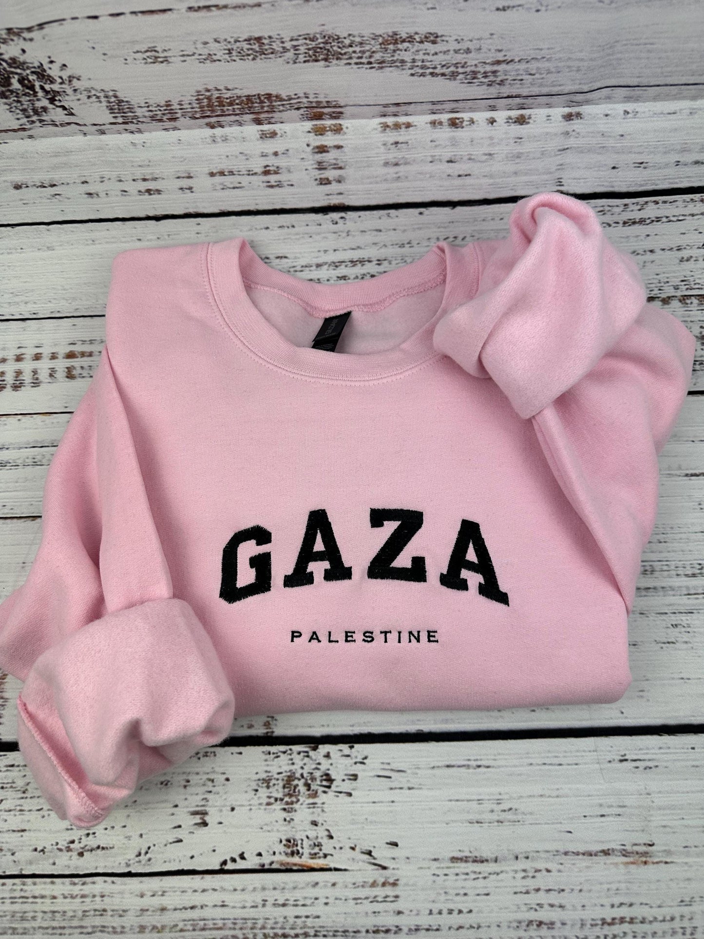 Gaza Palestine Embroidered Sweater - Palestinian Shirt