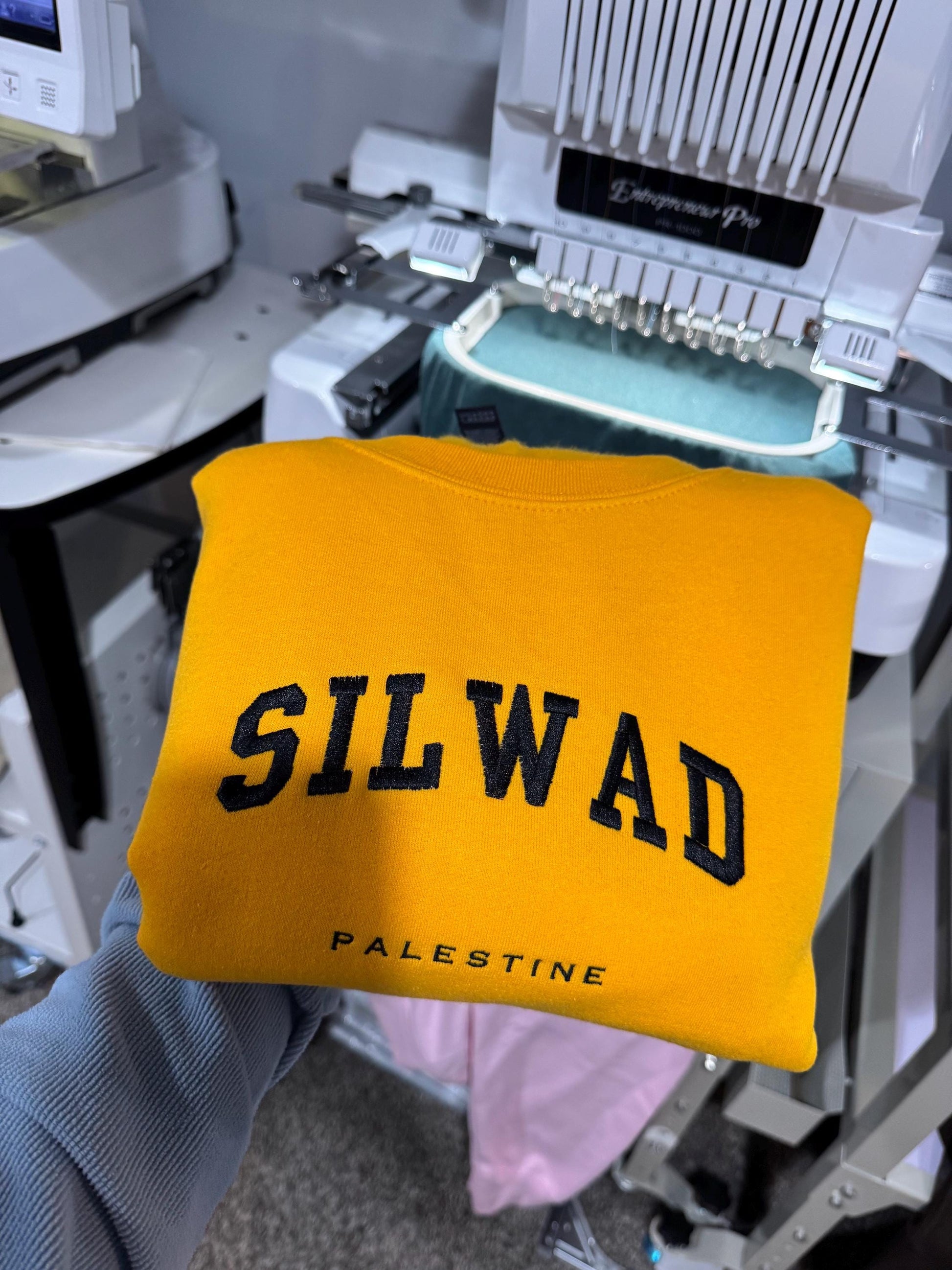 Silwad Palestine Embroidered Sweater - Palestinian Shirt
