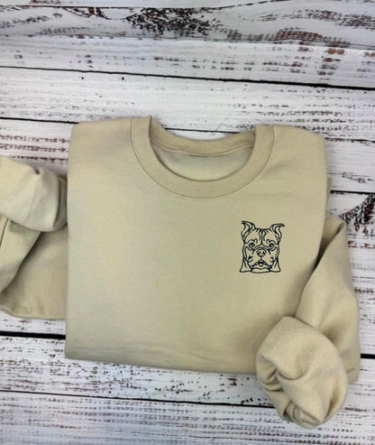 Custom Dog Embroidered Hoodie and Sweatshirt