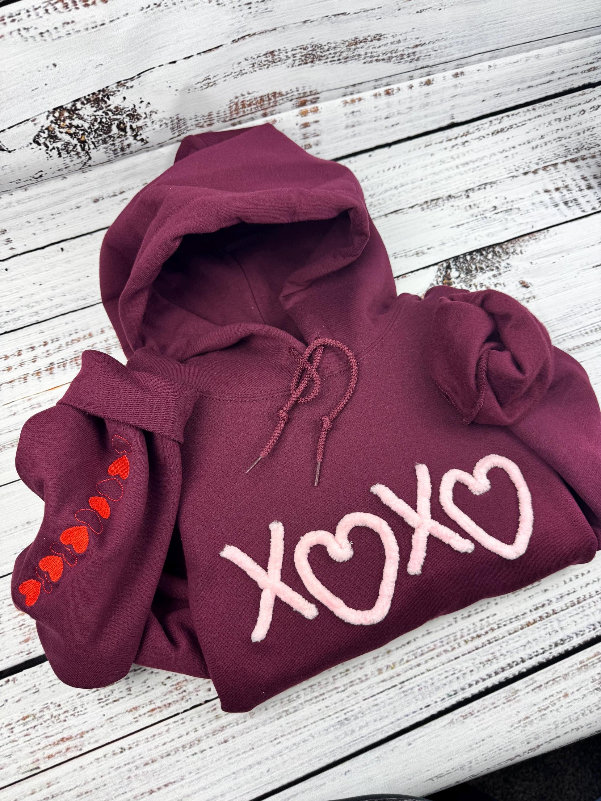 Womens XOXO Valentines Hearts Sweatshirt, Valentine's Day Shirt, Hearts Valentine, Valentine Sweatshirt, Women's Valentines Day Sweatshirt,
