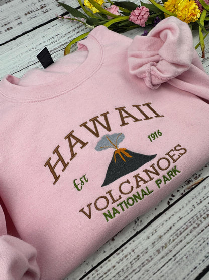 Hawaii Volcanoes National Park Sweatshirt - Embroidered Comfort Colors T-shirt - Custom Hawaiin Hoodie