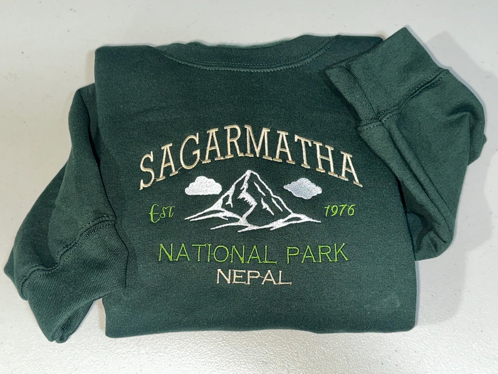 Embroidered Sagarmatha National Park Sweatshirt– Mount Everest Park