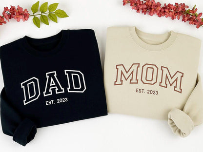 Custom Dog Mom Embroidered Sweatshirt