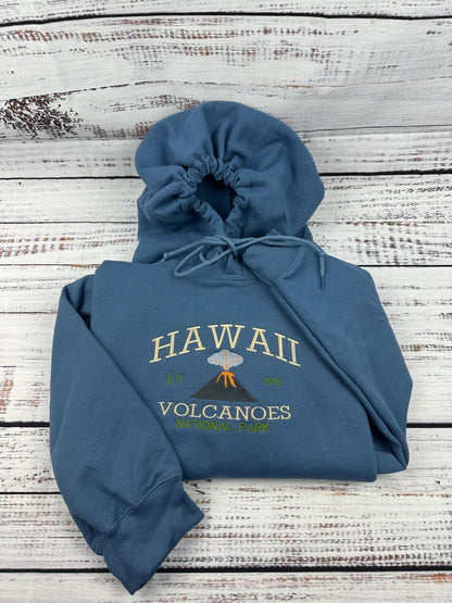 Hawaii Volcanoes National Park Sweatshirt - Embroidered Comfort Colors T-shirt - Custom Hawaiin Hoodie