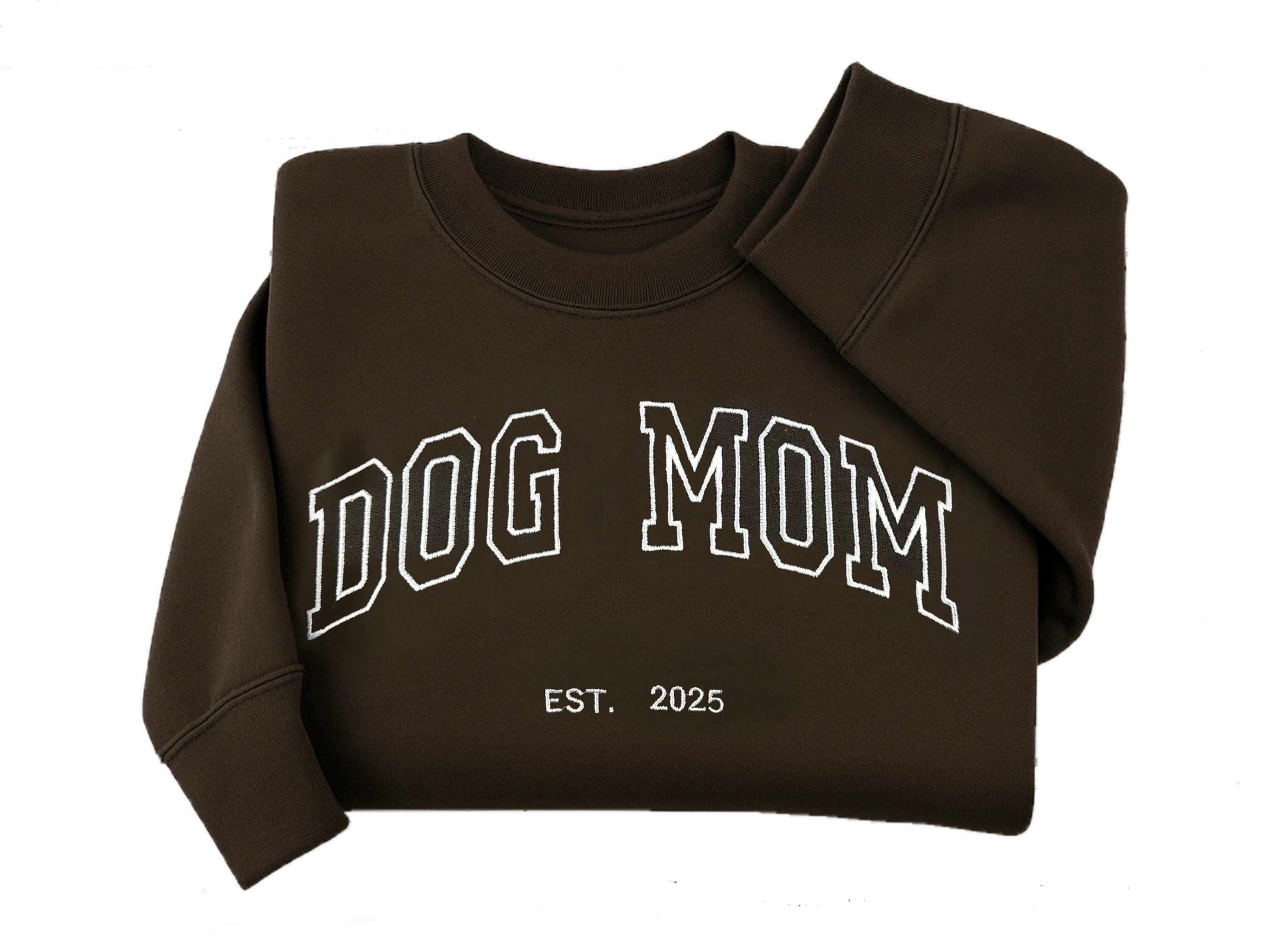 Custom Dog Mom Embroidered Sweatshirt