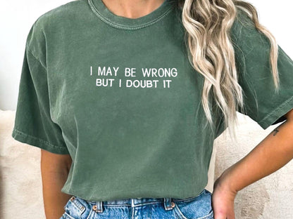 Personalized Comfort Colors® Embroidered T-Shirt - Custom Gift Idea