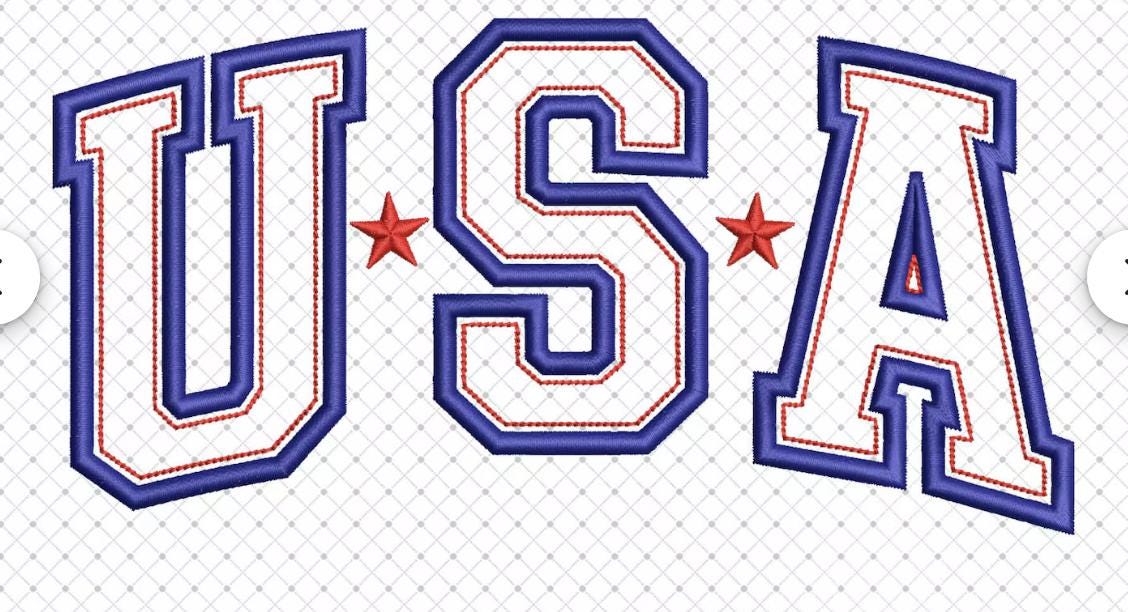 USA Embroidered T-Shirt – American Flag Comfort Colors Tee – 4th of July Shirt – Independence Day Embroidery – Patriotic USA Shirt