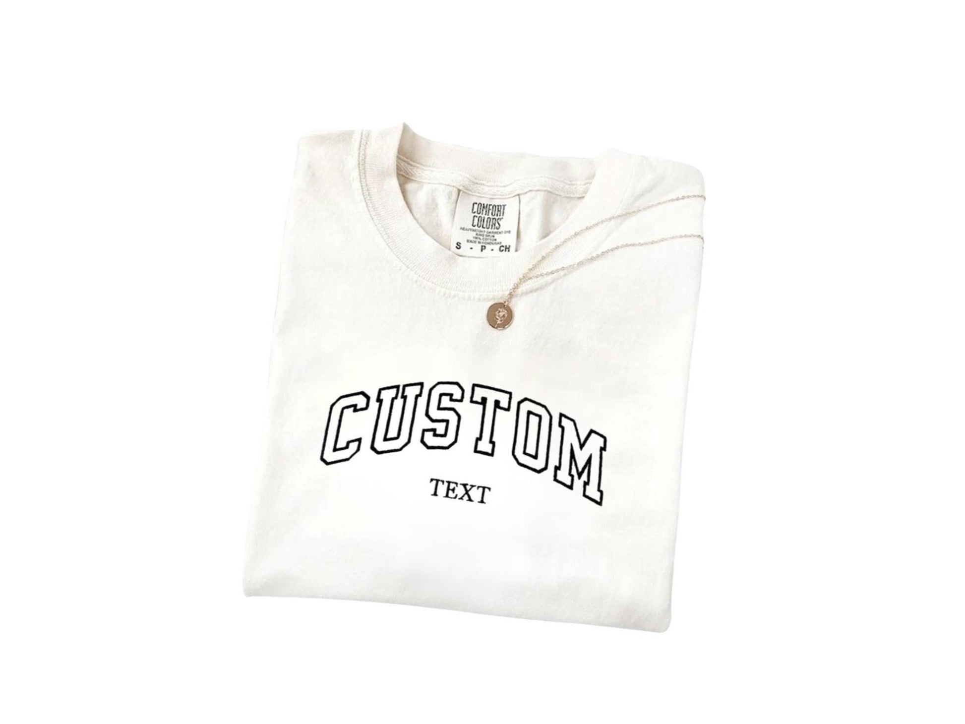 Comfort Colors® Embroidered Custom T-Shirt - Personalized Gift