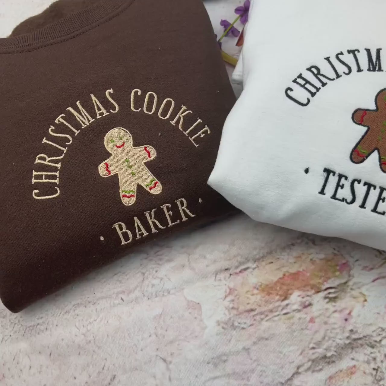 I Believe in Santa and Dinosaurs Embroidered Sweatshirt - Fun & Whimsical Holiday Design