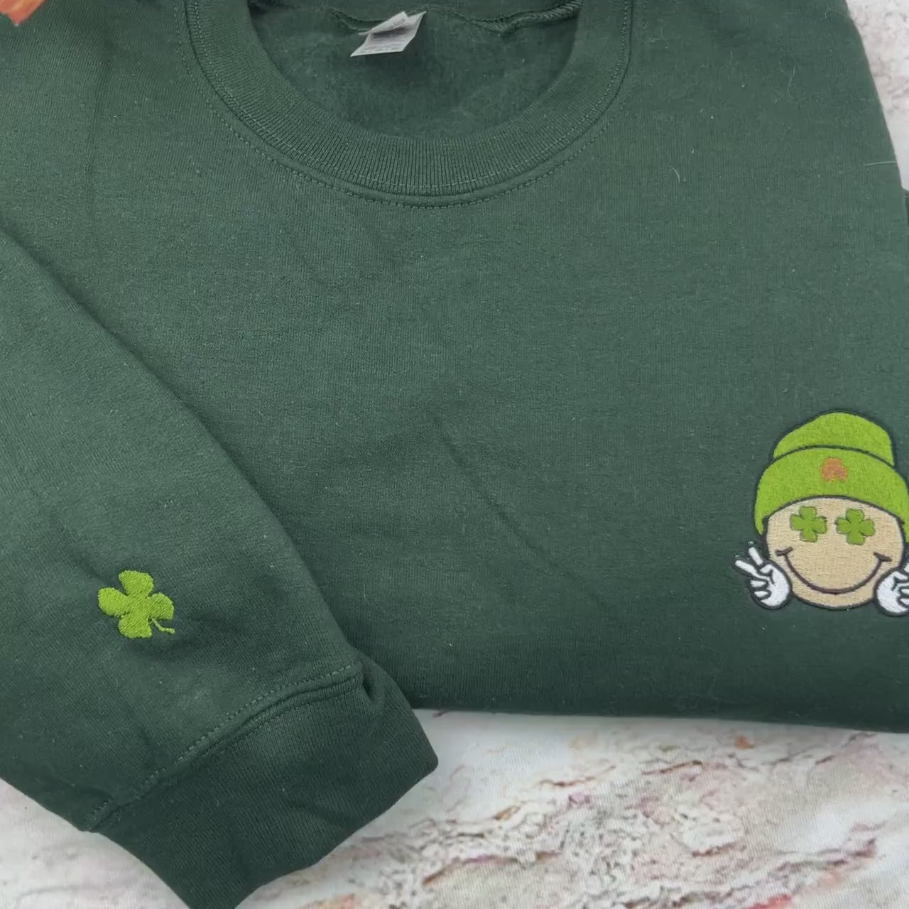 St. Patricks Sweatshirt, Saint Patricks Day Embroidered Sweatshirt