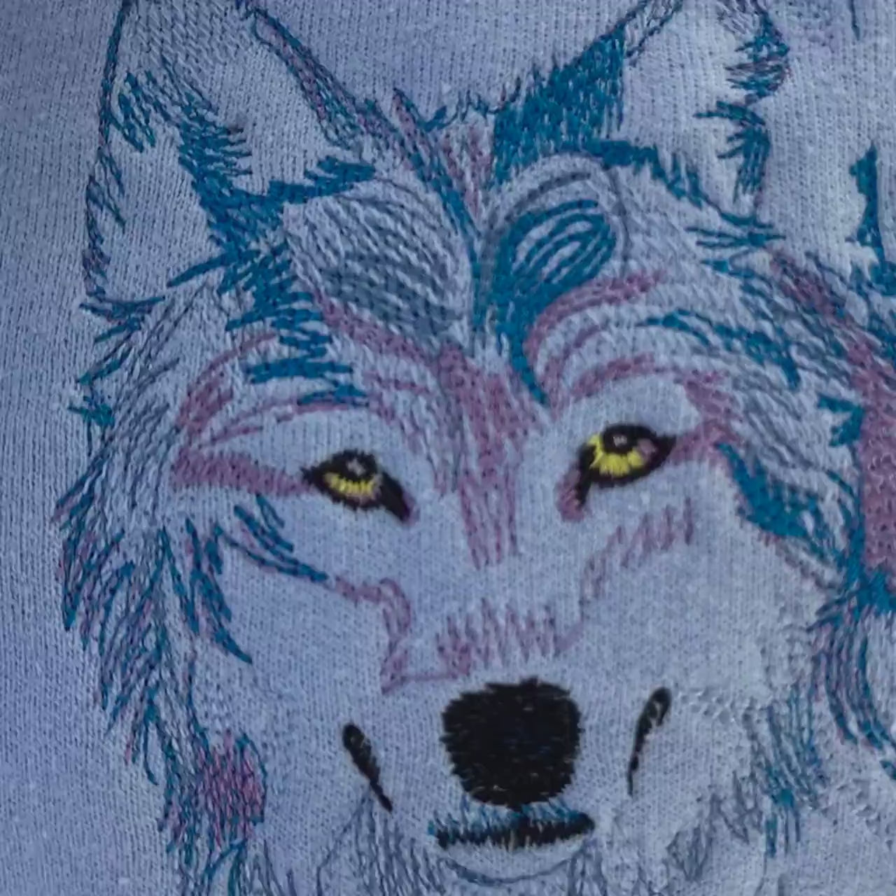 Wolf Embroidered  Sweatshirt- Animal Lover Shirt -More Colors Available