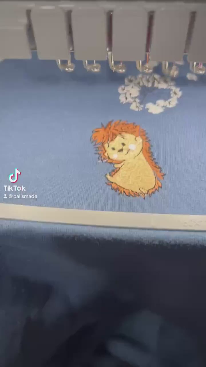 Embroidered Hedgehog Shirt – Comfort Colors Tee, Nature Animal Embroidery, Cute Forest Gift - Granola Girl