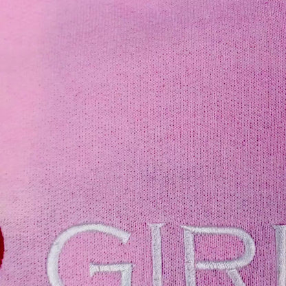 Embroidered I Love Girls Sweatshirt - Crewneck
