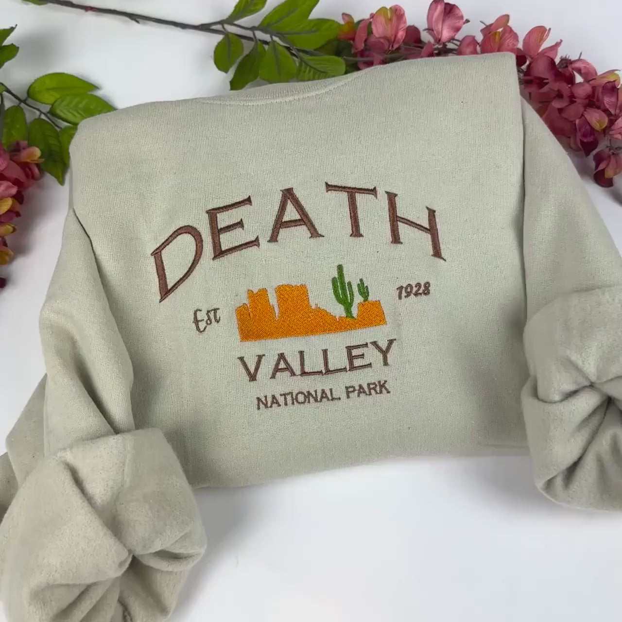 Death Valley Embroidered Crewneck Sweatshirt