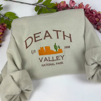Death Valley Embroidered Crewneck Sweatshirt