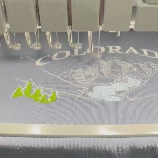 Comfort Colors® Colorado Embroidered T-Shirt, Colorado Tee, Colorado Mountain Unisex Tee