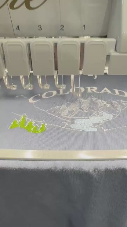 Comfort Colors® Colorado Embroidered T-Shirt, Colorado Tee, Colorado Mountain Unisex Tee