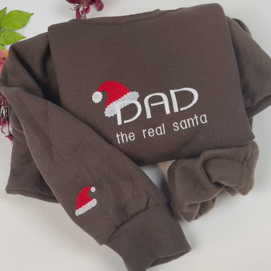 Dad Santa Sweatshirt - Christmas Crewneck Sweatshirt