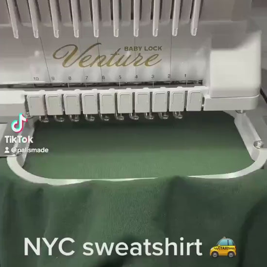 New York City Embroidered Sweatshirt, NYC shirt  (TAXI)