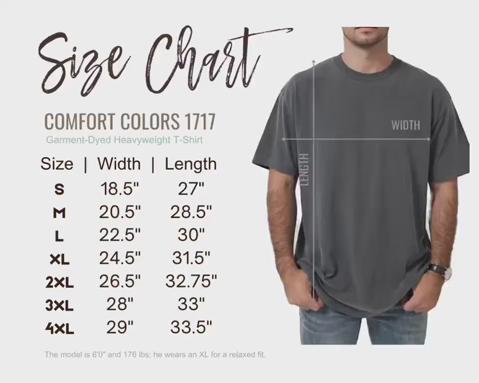 Comfort Colors® Embroidered Custom T-Shirt - Personalized Gift