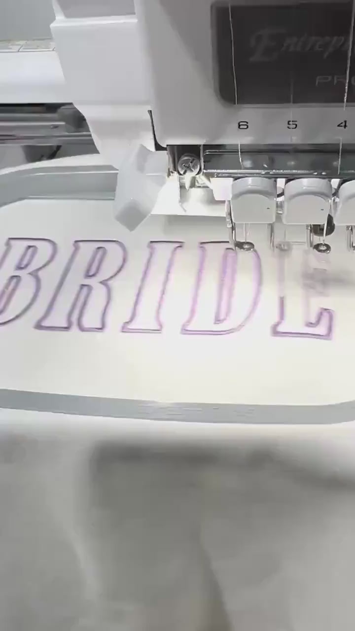 Bride Sweatshirt, Custom Bride Shirt, Embroidered Hoodie, Bridal Shower Gift - Engagement Gift - Wedding