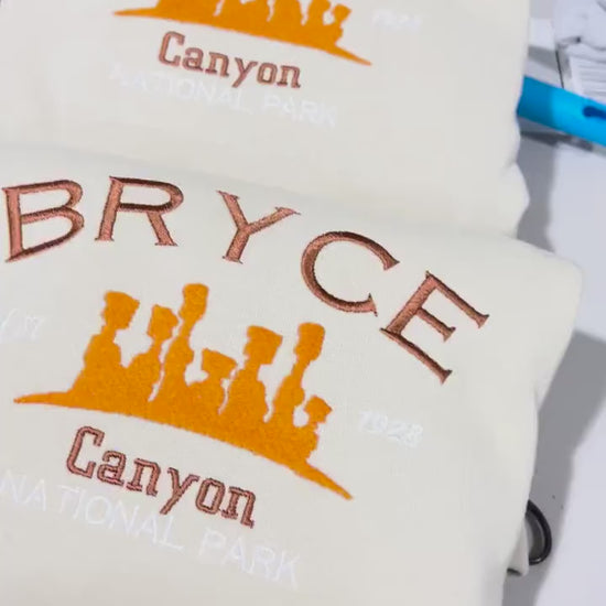 Bryce Canyon National Park Embroidered Crewneck Sweatshirt