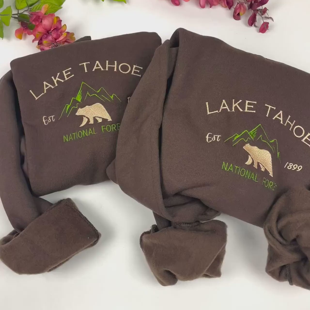 Custom Lake Tahoe Embroidered Crewneck | National Park Sweatshirt | Unisex Gift | Nature-Inspired Apparel