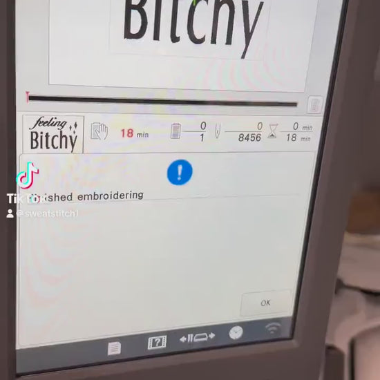 Feeling Bitchy Embroidered Sweatshirt - Funny Sweatshirt